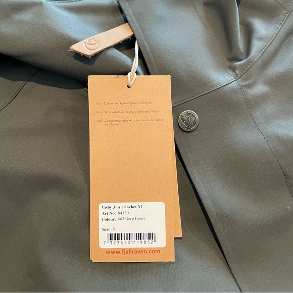 NWT Fjallraven Visby 3 in 1 Jacket in Deep Forest Green - Picture 2 of 14